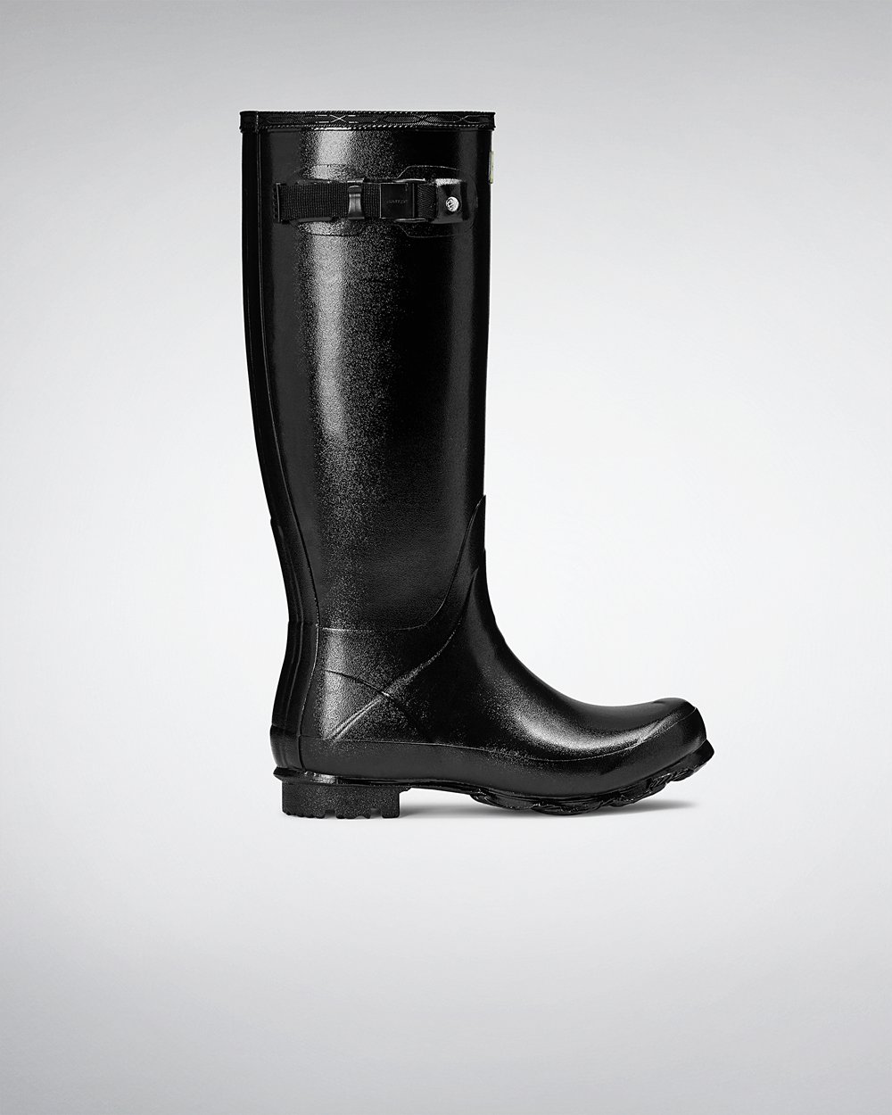 Galochas Altas Hunter Feminina Pretas - Norris Field Gloss - 56GAPMFZT